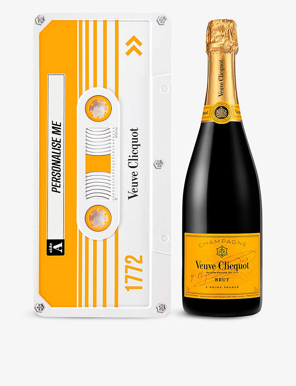 Clicquot Tape 独家限量版 Brut NV 香槟与个性化锡 750 毫升